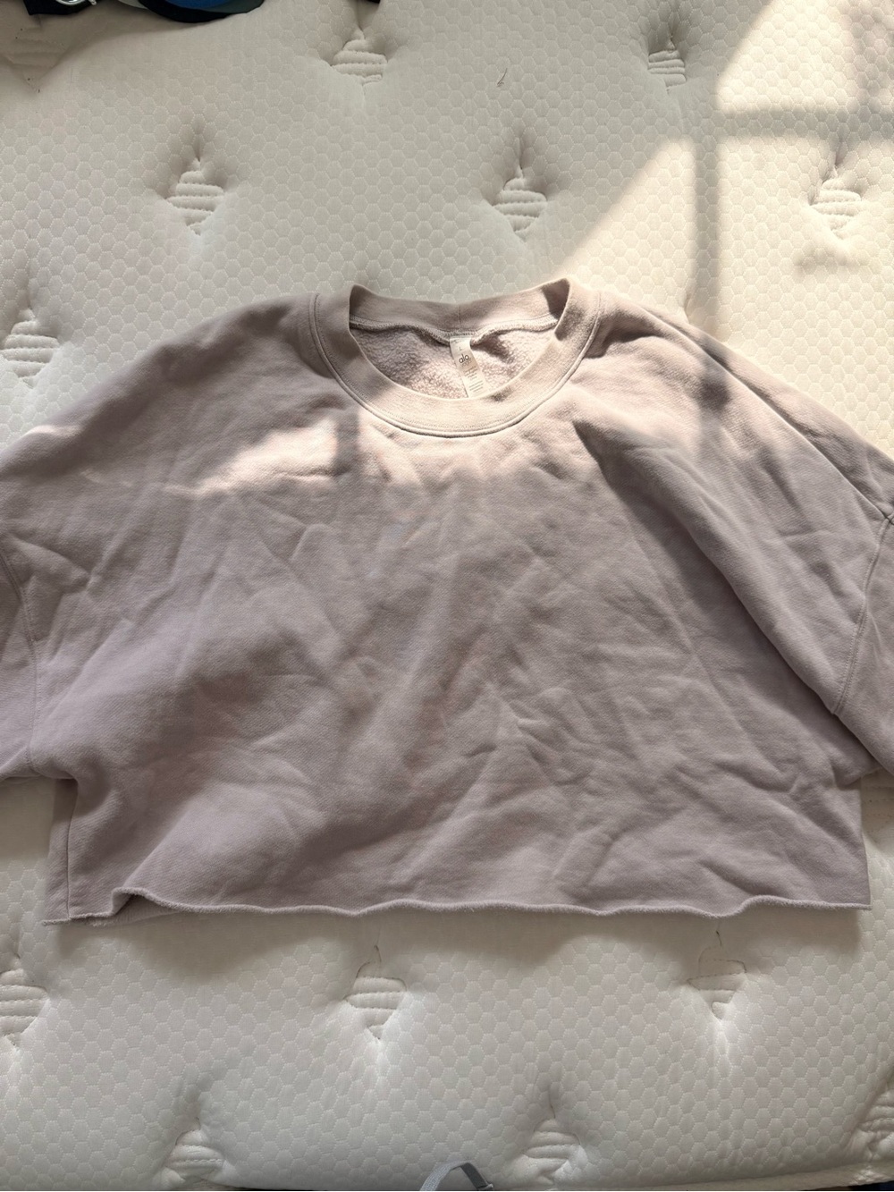 ALO Yoga Light Mauve Crewneck Sweatshirt - Pale Pink/Beige